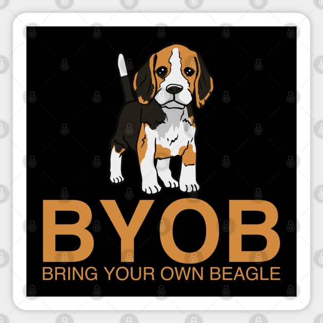 Bring Your Own Beagle Sticker by Yule